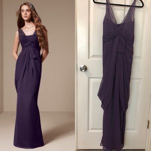 👗 V Neck Sleeveless Chiffon Column Dress